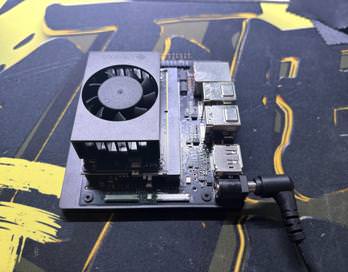 Yifei's Jetson Orin Nano edge AI test setup